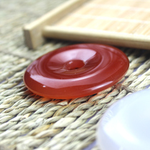 Large clearance Fuxin natural red agate White safety buckle DIY accessories large pendant necklace car accessories