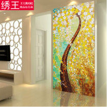 Entrance gate vertical diamond painting full of diamonds rich trees rich trees peace trees round diamonds square diamonds full of cross stitch diamonds