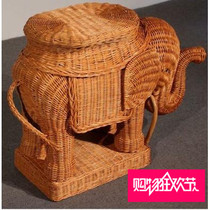 Rattan Animals Elephants Elephant Mascot Front Hem Pieces Living Room Flower Trays Storage Vines Ornaments Creative Modern Home Pendulum fields