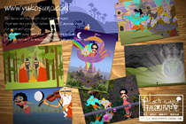 Songs of the Blues Sita Sings the Blues decorative card painting core love Indian style postcard