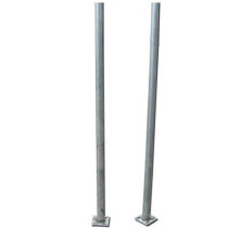 Road wide-angle mirror accessories Column pole mirror pole Turning mirror pole Galvanized steel pipe aluminum plate pole