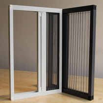 New invisible folding screen window screen door anti-mosquito screen Organ screen window Aluminum alloy screen door push-pull type easy to remove and wash