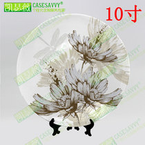 10-inch hand-painted style print porcelain plate hanging plate decorative plate Wall sitting plate pendulum plate Ceramic plate creative home plate