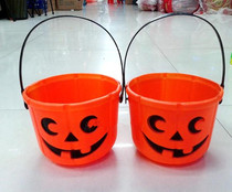 Halloween Pumpkin Barrel Children Gift Barrel School Restaurant Cloising-decorated Pumpkin Gift Bag Candy Bucket