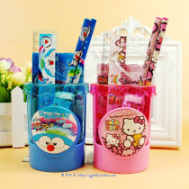 Round pen container stationery set primary school prize learning stationery gift box kindergarten birthday holiday gift