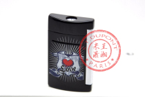 S T Dupont Fan-proof Minijet Black Lacquered Knight badge 10081