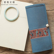 Wallet women long canvas Mogao Grottoes culture auspicious pattern gift tourist souvenir Dunhuang Wenchuang