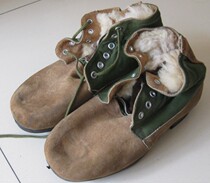 60 s 70 s stock 65 wool Big Head shoes cowhide cotton shoes mens boots leather sole hanging palm