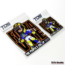 TUTU car sticker 46 Rossi Super Saiyan sticker motorcycle modification personality reflective decal