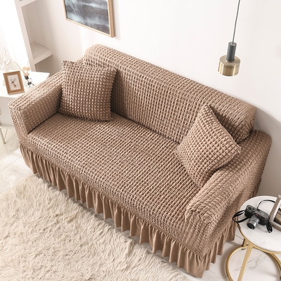 Net red thickened sofa cover All-inclusive universal old-fashioned sofa cover All-covered solid color elastic cloth cover four-season universal living room