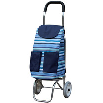 Aluminum alloy hand trolley Vegetable cart Portable foldable small trailer shopping cart two-wheeled lightweight cart two-wheeled bag