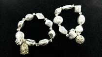 Handmade DIY silver bracelet