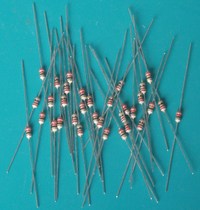 Carbon film resistor 1 2W 0 5W inline tape 5% carbonized film Resistance series