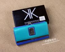 European and American fashion brand small KK fashion spin long wallet two color