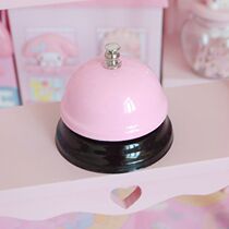 Pink girl heart ring bell photo ornaments pet trainer ring bell machine dish call meal bell children toy bell