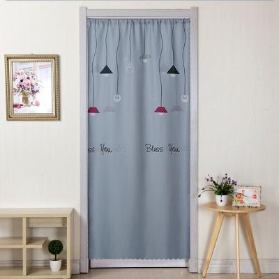  Door curtain Japanese-style screen decoration cloth hanging curtain Bedroom net celebrity living room waterproof without toilet partition installation hanging curtain