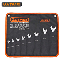Tepie Chrome Vanadium Steel 8 Pieces Double Opening Wrench Set Sleeve Dead Wrench Dull Plate Bracelet With Open Hand Opening Wrench