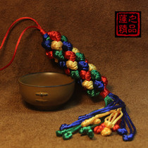(Lotus)Jokhang Temple open light Tibet Ah Jia pure hand-woven Ge Sang flower knot lanyard King Kong knot large size
