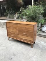 Myanmar teak Nordic solid wood bucket cabinet