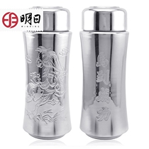 Tomorrow handmade silver water cup 999 foot silver handmade tea set Teacup collectors gift inside and outside silver cup Sterling silver cup