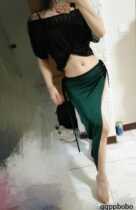 Original design limited edition fusion tribal belly dance practice set dark green extremely comfortable dressing options