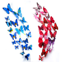 Three-dimensional simulation 3D butterfly refrigerator stickers magnetic wall stickers interior decorations New Home Childrens Room shop decoration stickers