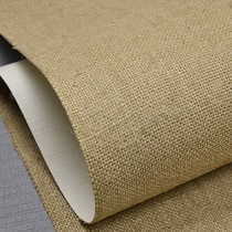 Natural Hemp Bag Sheet Hemp Cloth Hemp Thread Hemp Rope Grass Woven Wall Paper Wallpaper Guest House Tea House Hotel Bedrooms QCB402