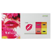 AIKA Aijianniu X lip printing version one drag four multi-interface smart charger USB mobile phone multi-function charger