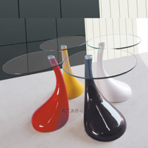 Nordic simple glass side a few small raindrops phone a few sofa corners a few balconies sales office leisure negotiation small table