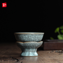 Longquan Celadon tea leak tea filter Ice crack filter Gongfu tea accessories Tea maker Ceramic tea filter