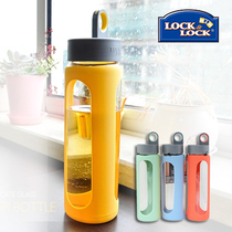 Music button heat-resistant glass silicone sleeve anti-scalding water Cup sealed leak-proof ring Cup music buckle portable water Cup