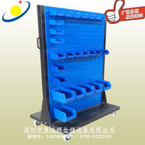Yongdahui mobile material rack Hole board rack Tool finishing rack Hardware display rack Tool hanging board double-sided shelf