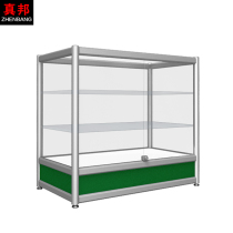 Boutique titanium alloy glass cabinet display cabinet pharmacy Western medicine shelf display cabinet supermarket smoke cabinet small commodity display cabinet