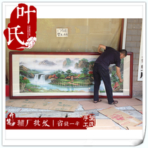 Xiangembroidery Finished Living Room Painting Oversized and Sized Boutique Ancient Mountain Water Xiangembroidery Mall Special Cabinet Sync