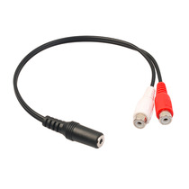 Promotion Practical Single 3 5mm Female to Dual RCA Female A