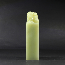 Shi Junzhai Qingtian stone carving Indian stone Qingtian carving ancient animal seal stone seal crafts collection gifts