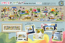 Cross stitch electronic map redraw source file-SODA SO-K7 fairy tale world 2 Qingming Shanghe map