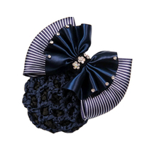 Hairnet Career Head Flower Net pocket Korean bank flight attendant nurse working head flower butterfly knot head flower employee disc hair girl