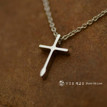 Song gift) blood cross necklace Christian gift imanel medical steel is not allergic to Jesus