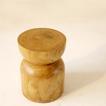 Wooden stake stool Wooden pier round stool Wooden stake stool stump creative wooden pier shoe-changing stool Wooden pier coffee table Wooden stake coffee table