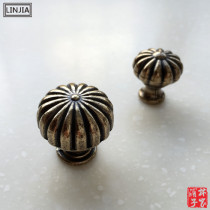 Green bronze European classic antique vintage wardrobe door solid drawer handle simple furniture pastoral button handle