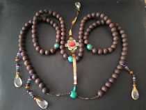  Collection of agarwood beads for decades 20mm round beads beads necklace well-preserved ancient minister accessories