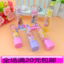 Fun rubber Barbie rubber rub snow white lipstick eraser lipstick rubber gift toy spin
