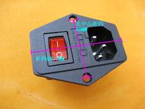 Three-in-one 220V power socket kcd boat switch with light fuse box three-pin copper foot DIY