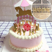 Cake candle letter candle happy birthday birthday local tyrant gold birthday candle