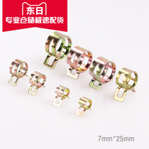 65 manganese steel belt elastic strong clamp Car tubing pipe clamp Natural gas pipe clamp Plated color zinc clamp