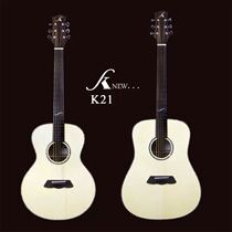 Japan Kawashima Kawashima full veneer folk guitar K21 Series D Type 41-inch delivery suitcases