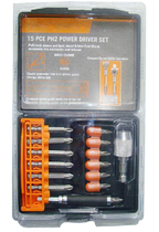 15PCE POWER DRIVER SET Elyve 15PCE batch SET