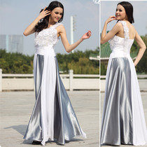 Spot evening dress flower decoration European version of the performance Party banquet Lady toast long clothes