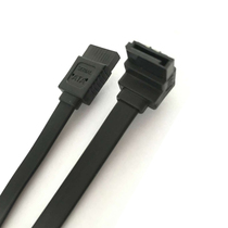 SATA3 0 serial hard disk data cable SATA III generation data cable 70CM elbow with shrapnel snap